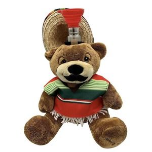 Boozy Bear Cinco de Mayo,- Novelty Drinking Alcohol Gift w Hidden 750ml SS Flas